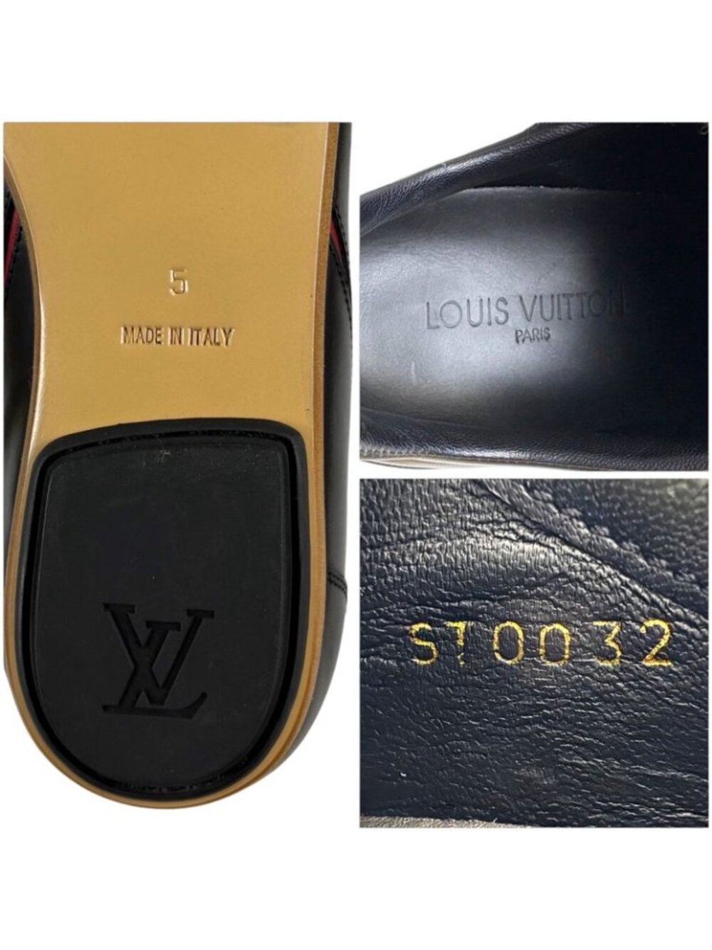 ★SOLD★ Louis Vuitton Leather Sneakers Black Football Soccer Shoes 5 - Picture 12 of 15